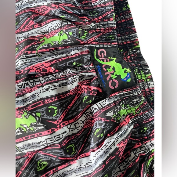 Gecko Hawaii Pants Gecko Parachute Pants Brand New 8s Style Nylon